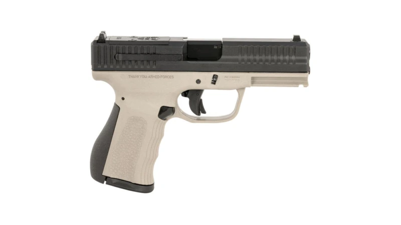 FMK Mach 9 Handgun 9mm Luger 10rd Magazine(1) 4" Barrel Optic Ready Titanium Grey Frame