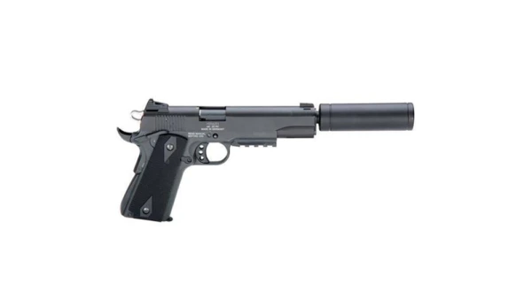 ATI German Sport 1911 AD OPS Handgun 22LR 10/rd 5" Barrel Black with Fake Suppressor