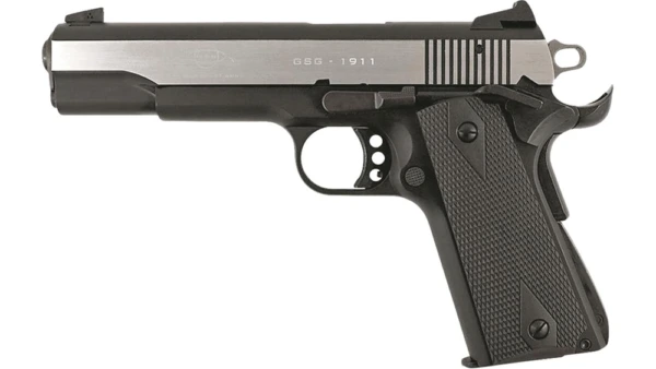 ATI GSG M1911 HGA 22LR 5" BL W/ POLISHED SLIDE & BLK GRIP 10RD