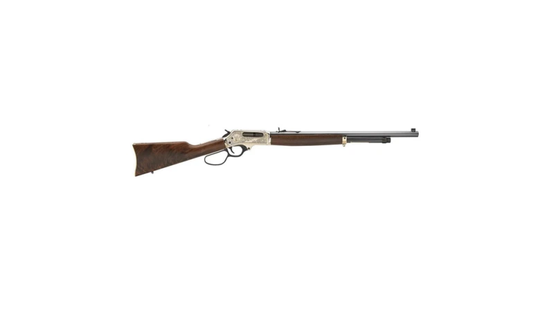 Henry Brass Wildlife Edition Side Gate Rifle .45-70 Govt 4rd Magazine 22" Barrel Walnut Engraved Receiver Large Loop Lever