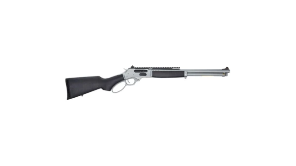 Henry All-Weather Lever Action Side Gate Rifle .45-70 4rd Magazine 18.43" Barrel Black and Silver with Picatinny Rail