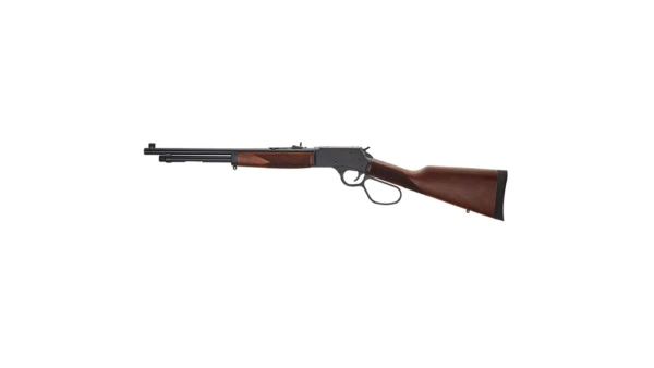 Henry Big Boy Steel w/Side Gate Rifle .44 Mag/.44 Spl 10rd Capacity  20" Round Barrel Large Loop Lever Walnut Stock