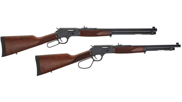 Henry Big Boy Steel Carbine Side Gate .44 Mag/.44 Special Rifle 7rd Magazine 16.5" Barrel Walnut Large Loop