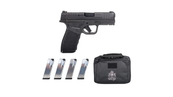 Springfield Armory Hellcat Pro OSP Handgun Gear Up Package 9mm Luger 15rd Magazines (5) 3.7" Barrel Black with Bag