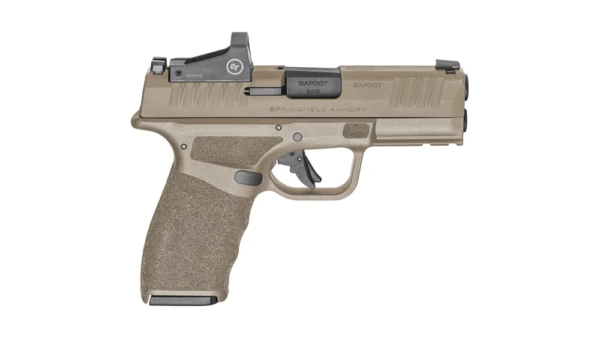 Springfield Hellcat Pro FDE Handgun 9mm Luger 15rd Magazines(2) 3.7" Barrel w/CT1500 Red Dot
