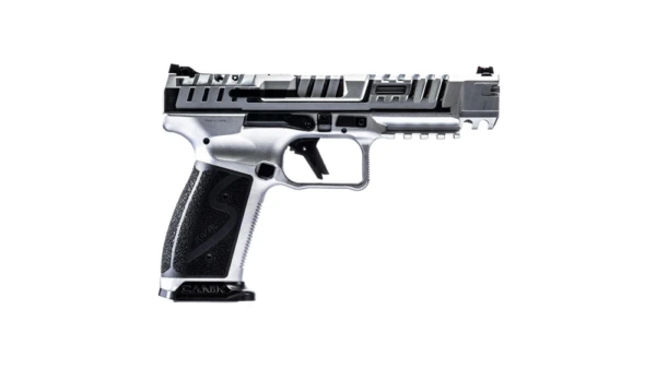 Canik SFx Rival-S Chrome Handgun 9mm Luger 18rd Magazines(2) 5" Barrel Silver