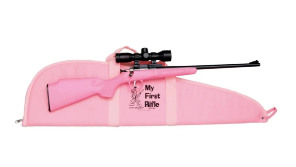 Keystone Pink Synthetic .22LR Rifle w Scope Mount & Case