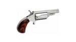 NAA 22M Ported Handgun .22 Mag 5rd Capacity 1.625" Barrel Silver with Wood Grip