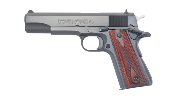 Colt Government Model Handgun .45 Auto 7rd Magazine 5" Barrel Blued Finish Fixed Sights