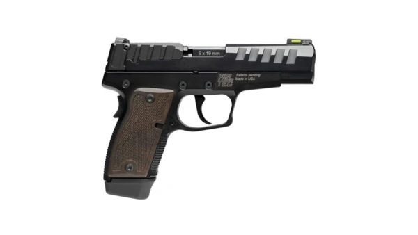 P15 Black HC Anodize Nitride Slide American Walnut 9mm 15 rd mag