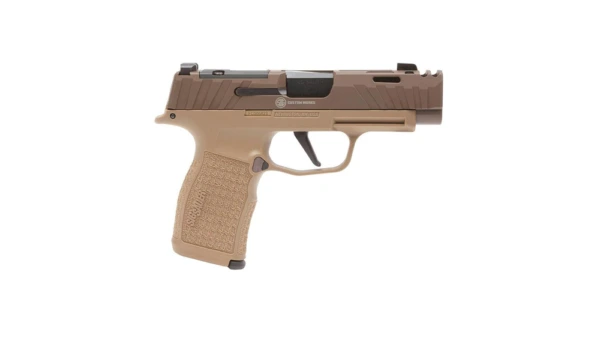 Sig Sauer P365XL Spectre Comp Coyote Handgun 9mm Luger 12rd Magazine(2) 17rd Steel Mag(1) 3.1" Barrel
