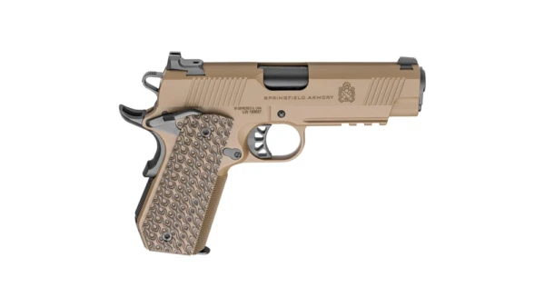 Springfield Armory 1911 TRP Handgun .45 ACP 7rd Magazines (2) 4.25" Barrel Coyote with Light Rail