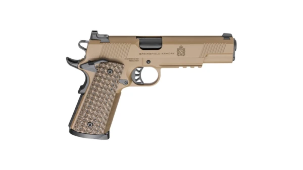 Springfield Armory 1911 TRP Handgun .45 ACP 8rd Magazines (2) 5" Barrel Coyote with Light Rail