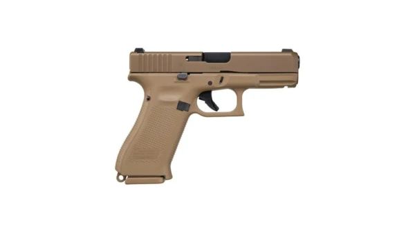 Glock 19x Gen 5 Compact Handgun 9mm Luger 10/rd Magazines (3) 4.02" Barrel Coyote Brown Night Sights Austria