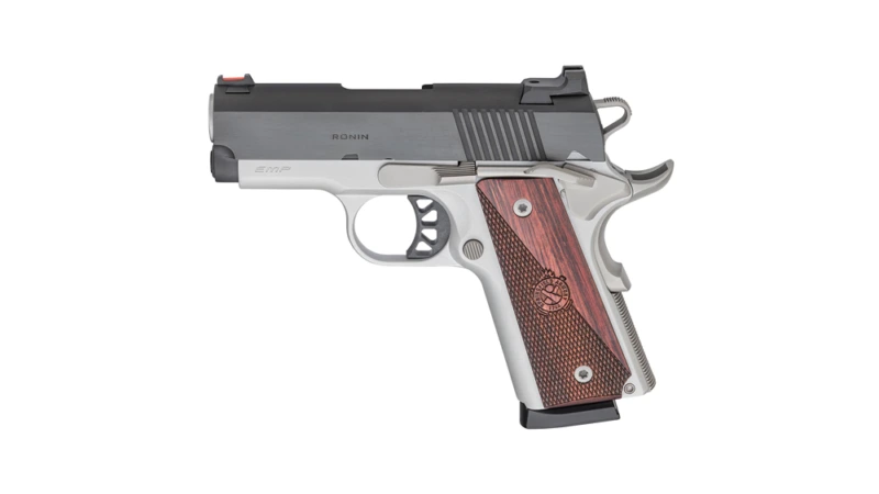 Springfield 1911 Ronin EMP Handgun 9mm Luger 9rd Magazine 3" Barrel Blued/Stainless Finish