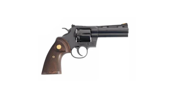 Colt Python 4.25" Blued .Handgun 357 Mag 6rd Capacity 4.25" Barrel Walnut Target Grips
