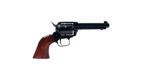 Heritage Rough Rider Handgun .22 LR 6rd Capacity 6.5" Barrel Black with Wood Grip and 1776 Leather Holster