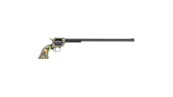 Heritage Rough Rider Handgun .22 LR 6/rd Capacity 16" Barrel Black with Laminate Green Grip