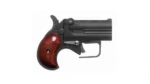 SBG9BR_1 Old West Firearms Derringer Short Bore Handgun 9mm Luger 2rd Capacity 2.75" Barrel Black with Rosewood Grips with Guardian Package