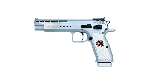 Tanfoglio Gold Match Xtreme Handgun 9mm 16/rd 6" Barrel Silver