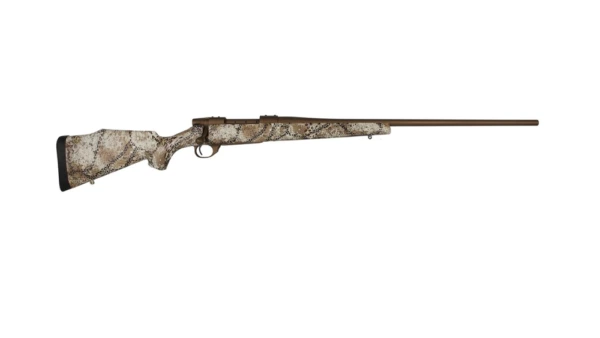 Weatherby Vanguard Badlands Rifle 6.5 Creedmoor 4rd Capacity 24" Burnt Bronze Cerekote Approach Camo Pattern Stock