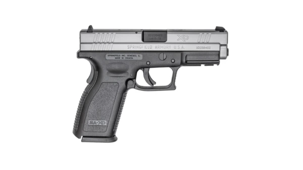 Springfield XD Service Model Handgun 9mm Luger 10rd Magazines (2) 4" Barrel Black with Silver Slide