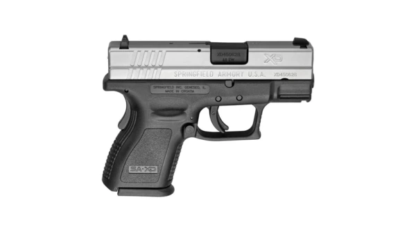 Springfield Armory XD Sub-Compact Handgun .40 S&W 9rd Magazines (2) 3" Barrel Black with Stainless Steel Slide