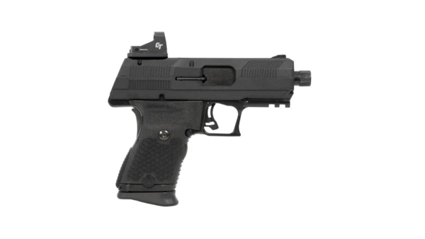 Hi Point Yeet Cannon Handgun 9mm Luger 10rd Magazine 4.12" Threaded Barrel Black with Crimson Trace Red Dot Sight