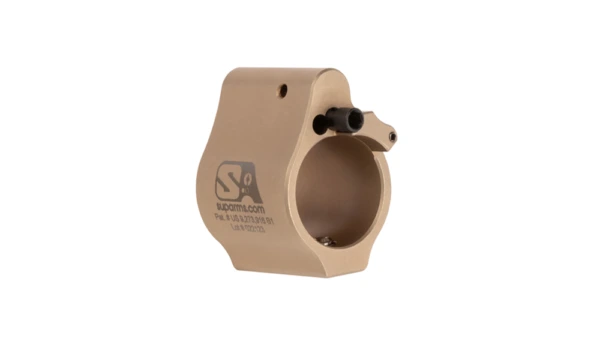 Superlative Arms Adjustable Set Screw Gas Block (TAN DLC)